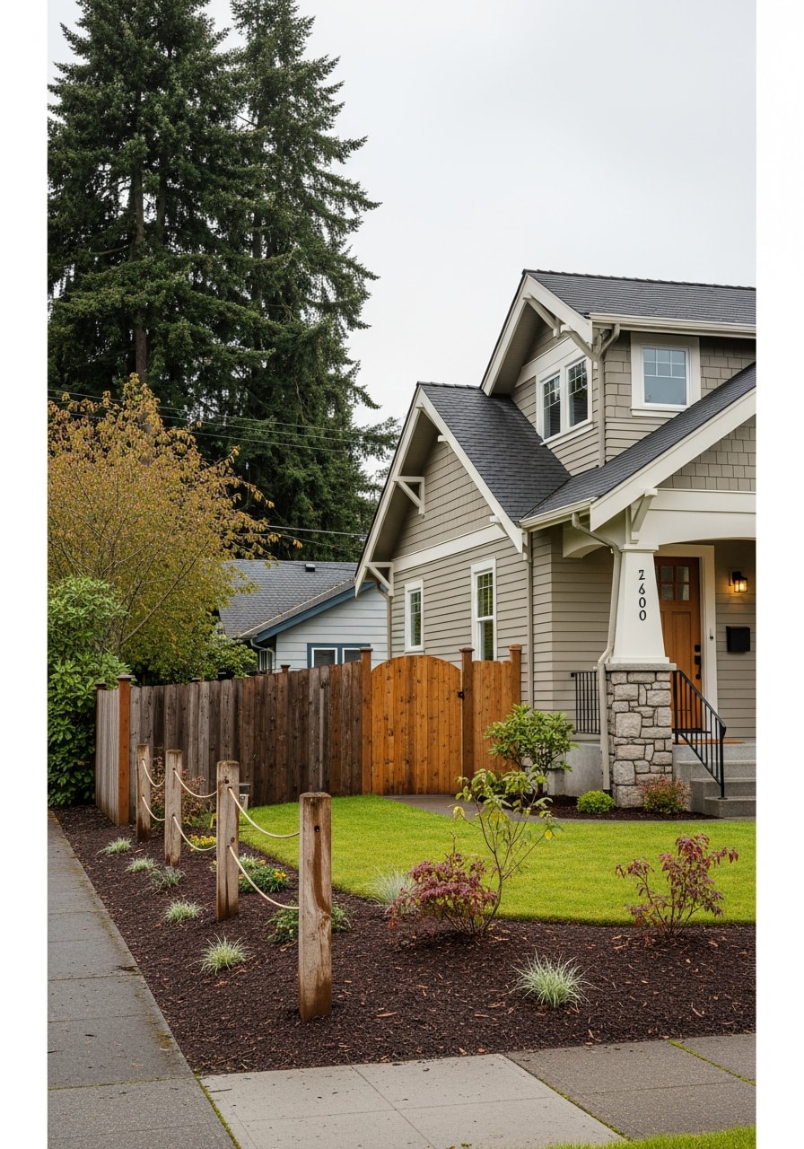Residential home in Bellingham neighborhood with well-maintained yard and clear siding.